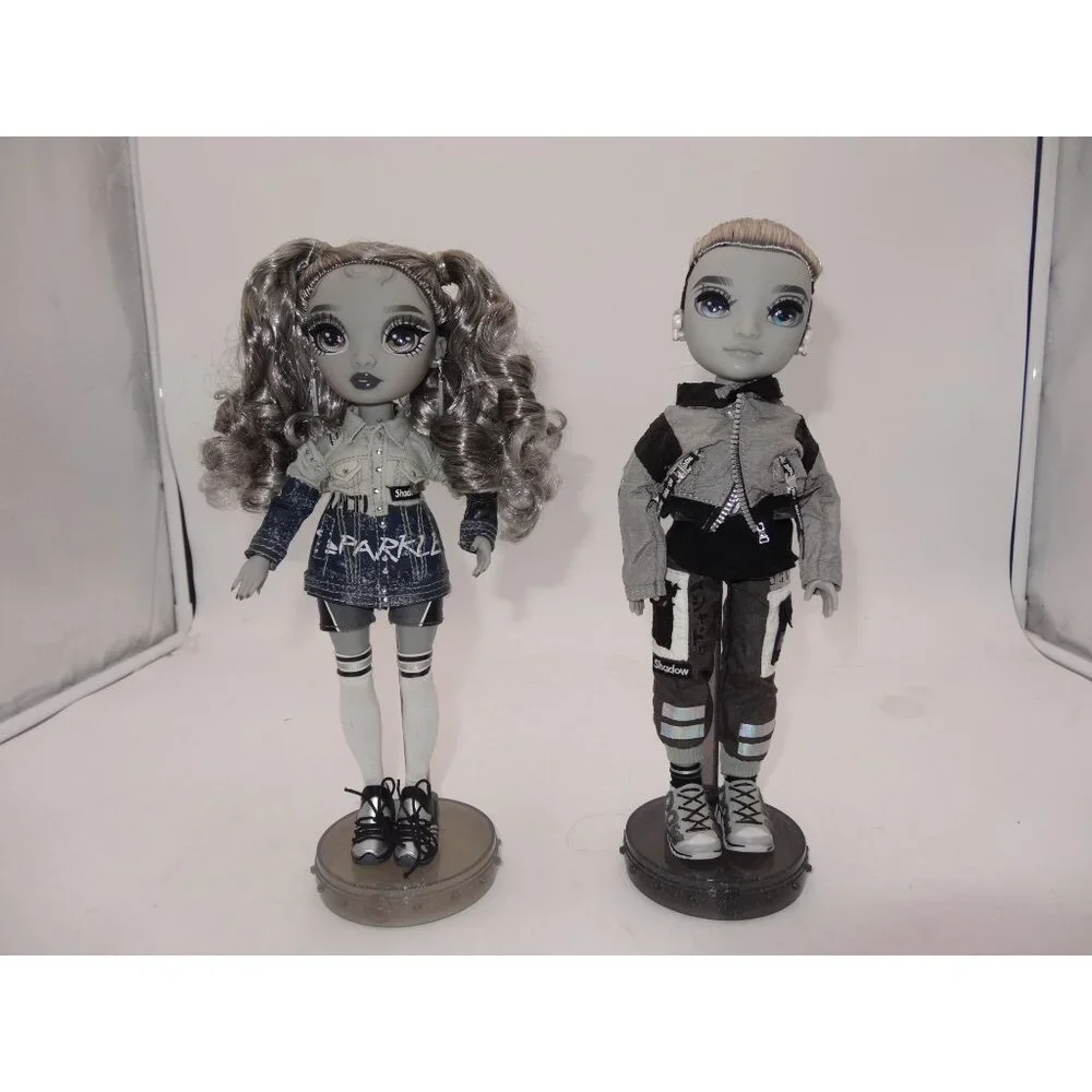 Rainbow High Doll Nicole Steel Ash Silverstone Grayscale Fashion Doll Shadow Hig